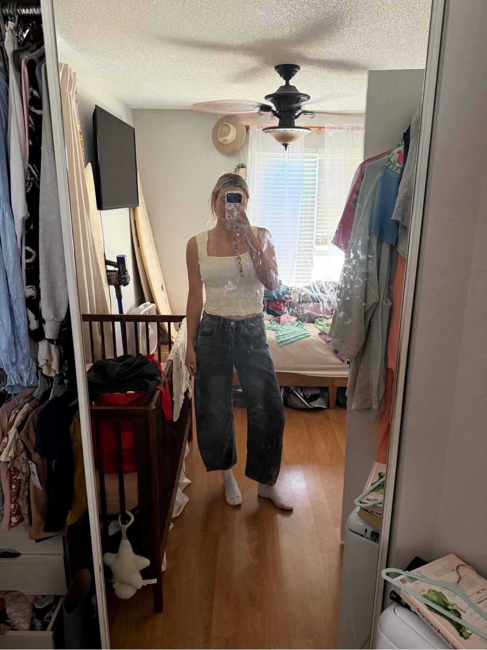 BLACK BARREL JEANS - Picture 12 of 14
